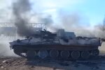 Горит танк рф. Фото: скриншот YouTube-видео