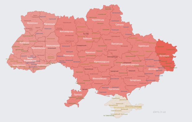 Мапа України. Фото: Telegram