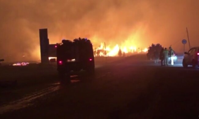 Пожар на россии. Фото: Telegram