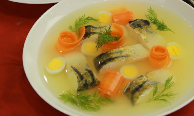 Холодець із риби. Фото: YouTube