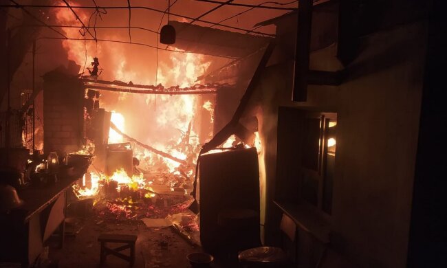 Пожар. Фото: скриншот ГСЧС Украины