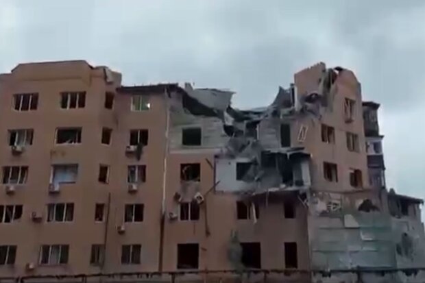Зруйнований будинок у Миколаєві. Фото: скріншот Telegram-відео