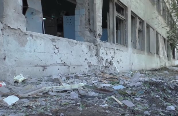 Донбасс, разрушения, фото: скриншот с YouTube
