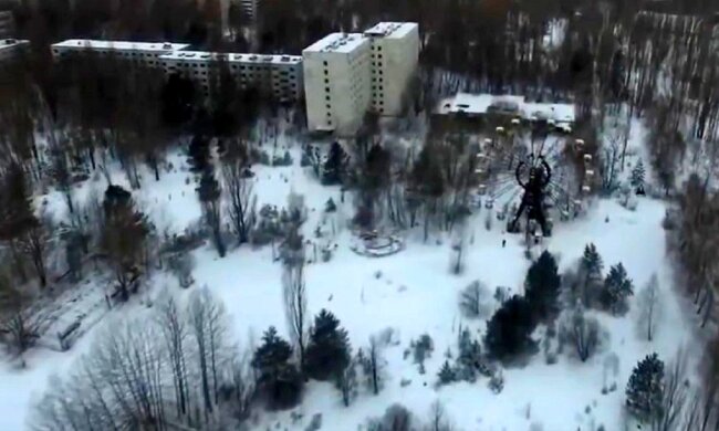 Зима в ЧАЭС. Фото: скриншот YouTube