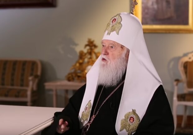 Патриарх Филарет. Фото: скрин youtube
