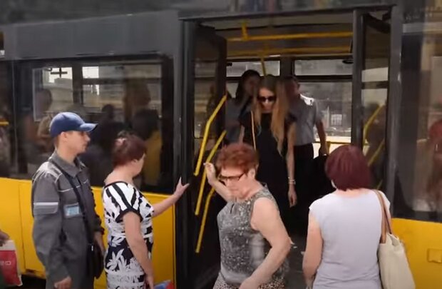 Общественный транспорт в Киеве. Фото: скриншот Telegram-видео