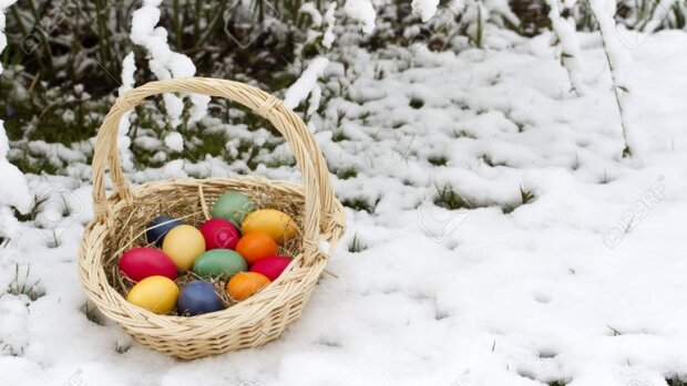 Сніг на передодні Великодня, синоптики, попередження. Фото: Telegram