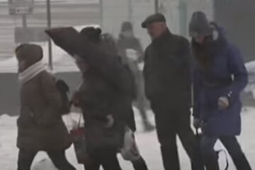 Снег в Украине. Фото: скриншот YouTube-видео