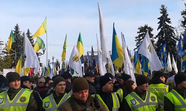 Митинг против рынка земли в Киеве, фото -  Klymenko Time