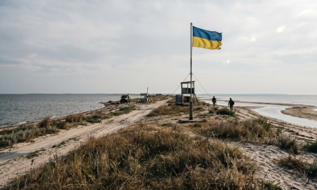 Кінбурнська коса український прапор