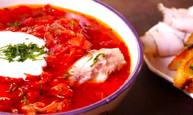 Борщ. Фото: YouTube