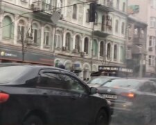 Пробки в Киеве. Фото: YouTube, скрин