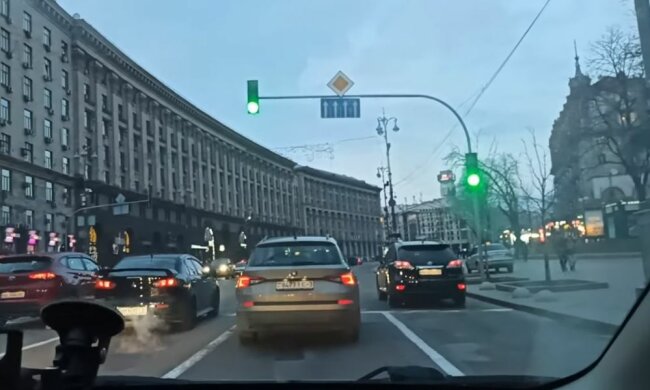 Киев. Дороги. Фото: скриншот Youtube