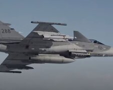 Винищувачі SAAB JAS 39 Gripen. Фото: скріншот YouTube-відео
