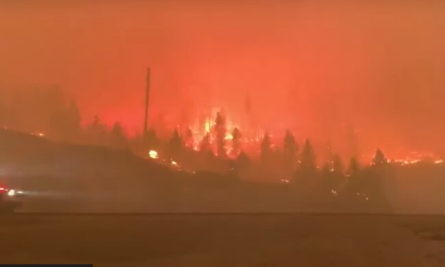 Сильнейшие лесные пожары. Фото: скриншот YouTube