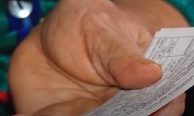 Платіжка за газ. Фото: скріншот YouTube-відео