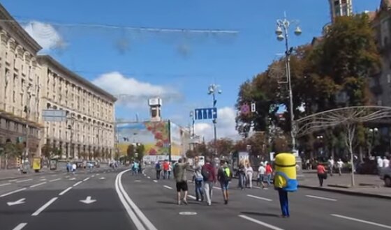 Крещатик. Фото: скриншот YouTube