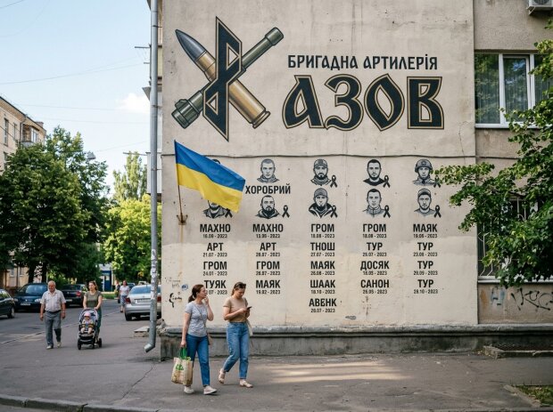 мурал артилеристи Азов Протасів Яр Київ
