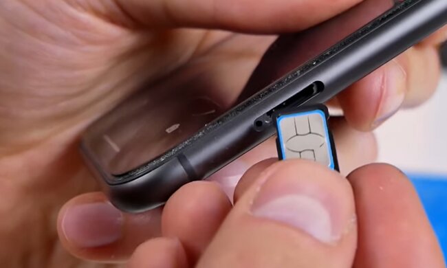 SIM-карта.  Фото: скриншот YouTube-видео