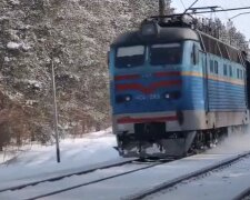 Поїзд. Фото: скріншот YouTube-відео