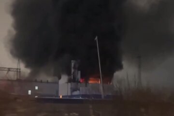 Пожежа. Фото: скріншот Telegram-відео