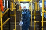 Дезинфекция транспорта. Фото: РБК-Украина