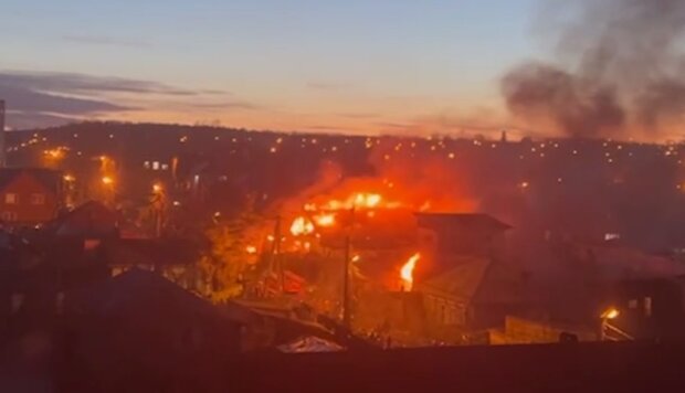 Пожежа на росії. Фото: YouTube, скрін
