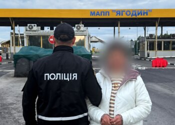 Затримання жінки з Михайлівки, яка співпрацювала з окупантами, на пункті пропуску