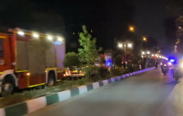 Взрывы в Тегеране. Фoто: скриншот Youtube