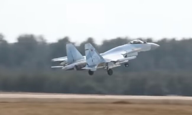 Штурмовик рф Су-35. Фото: скриншот YouTube-видео