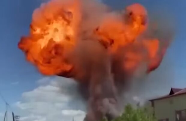 Взрыв на россии. Фото: скриншот YouTube-видео