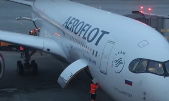 Российский самолет. Фото: скриншот YouTube