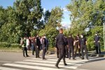 Перекрытие трассы. Фото: скриншот facebook Ирина Талимончик
