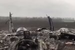 Обломки от самолета рф Су-25. Фото: скриншот YouTube-видео