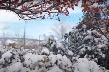 Украину накроет мокрый снег. Фото: скриншот YouTube