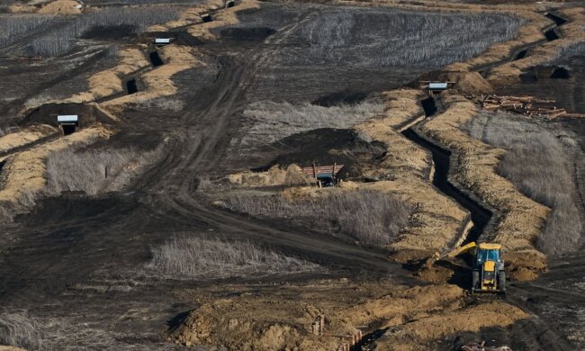 Укріплення лінії оборони. Фото: Telegram