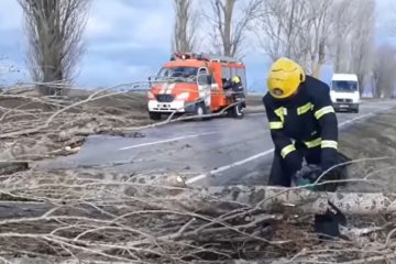 На Киев обрушился сильный ветер. Фото: скриншот YouTube