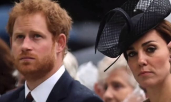 Кейт Миддлтон и принц Гарри. Фото: скриншот YouTube