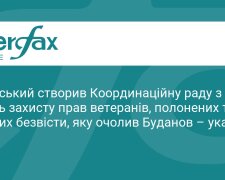Президент Зеленский подписал указ о создании Координационного совета по вопросам защиты прав ветеранов, пленных и пропавших без вести