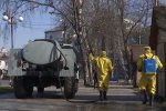 Дезинфекция улиц. Фото: скрин ТСН