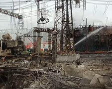 Разрушенная ТЭС. Фото: скриншот YouTube-видео