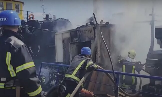 Одеський порт після російського удару. Фото: YouTube, скрін