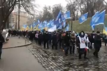 Акция протеста. Фото: скриншот YouTube