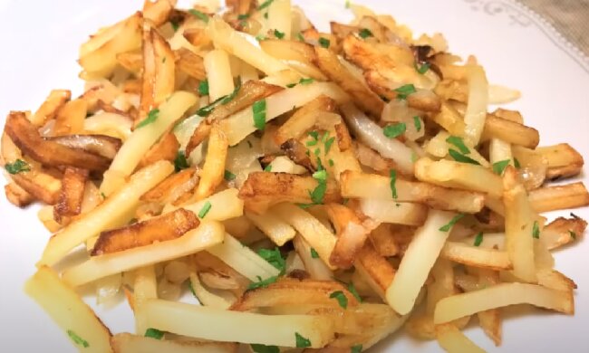 Жареный картофель. Фото: скриншот YouTube-видео