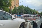 Вибух автівки на парковці в Москві, фото з Telegram