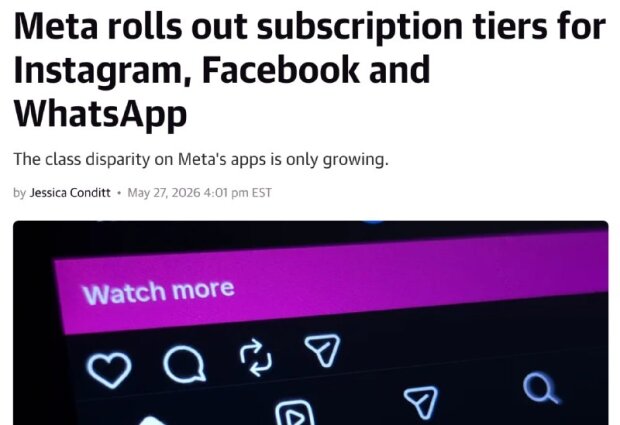 Meta платні підписки Instagram Facebook WhatsApp