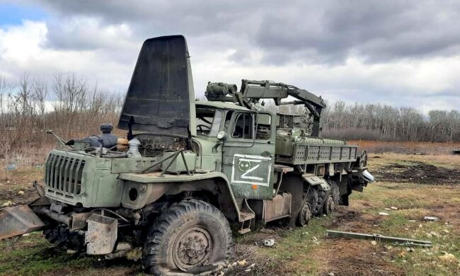 Разбитая техника оккупанта. Фото: Генштаб ВСУ