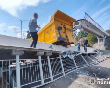 НП з обваленням мосту: траса Київ-Одеса біля Умані заблокована – відео