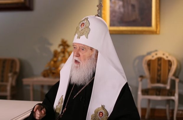 Почетный патриарх Филарет. Фото: скриншот YouTube