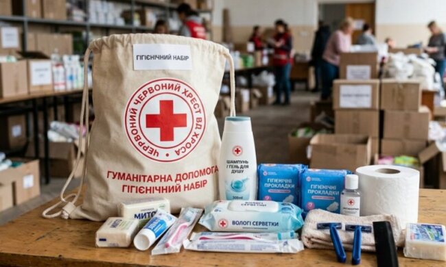 Гігієнічний набір Червоного Хреста для ВПО